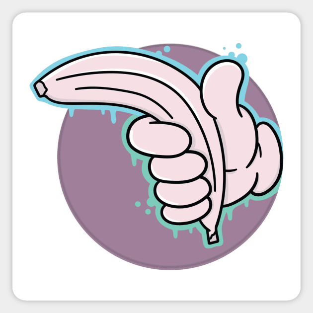 Banana gun Sticker by teahabe